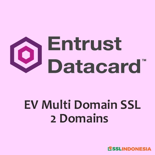 Entrust EV Multi Domain SSL Certificates ( 2 Domain )
